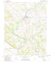 Evansville 1970 topographic map preview