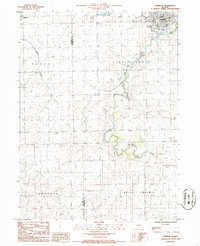 Fairbury 1986 topographic map thumbnail