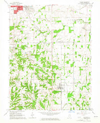 Flat Rock 1964 topographic map thumbnail