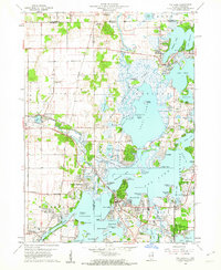 Fox Lake 1960 topographic map thumbnail