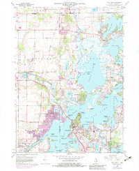 Fox Lake 1960 topographic map thumbnail