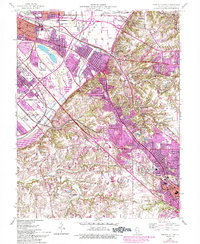 French Village 1954 topographic map thumbnail