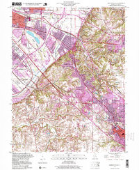 French Village 1998 topographic map thumbnail