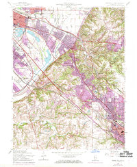 French Village 1954 topographic map thumbnail