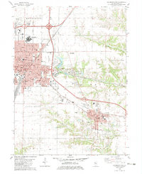 Galesburg East 1982 topographic map thumbnail