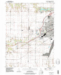 Galesburg West 1996 topographic map thumbnail