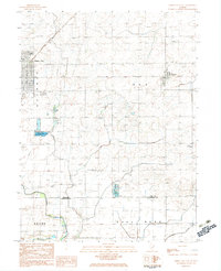 Gibson City East 1983 topographic map thumbnail