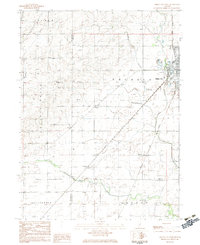 Gibson City West 1982 topographic map thumbnail