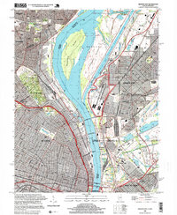 Granite City 1998 topographic map thumbnail