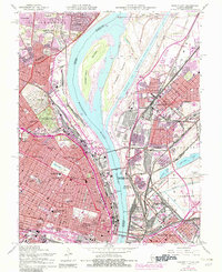 Granite City 1954 topographic map thumbnail
