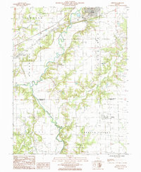 Greenup 1985 topographic map thumbnail