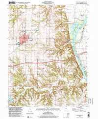 Griggsville 1998 topographic map thumbnail