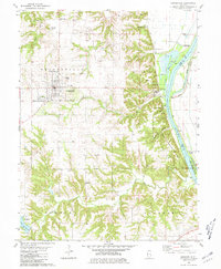 Griggsville 1980 topographic map thumbnail