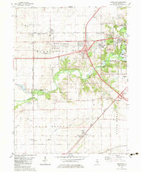 Harristown 1982 topographic map thumbnail