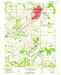 Harrisburg 1961 topographic map thumbnail