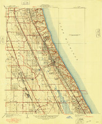 Highland Park 1928 topographic map thumbnail