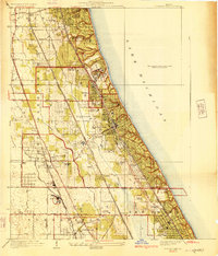 Highland Park 1928 topographic map thumbnail
