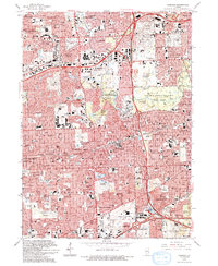 Hinsdale 1993 topographic map thumbnail