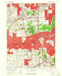 Hinsdale 1963 topographic map thumbnail