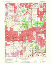 Hinsdale 1963 topographic map thumbnail