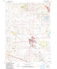Huntley 1992 topographic map thumbnail