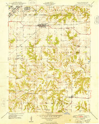 Ipava 1948 topographic map thumbnail