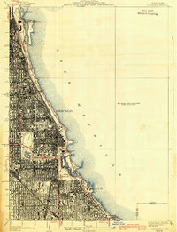 Jackson Park 1929 topographic map thumbnail