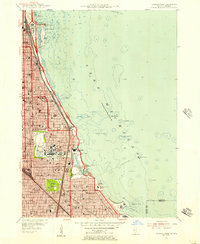 Jackson Park 1953 topographic map thumbnail