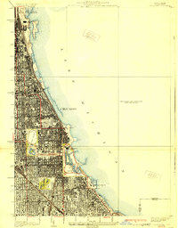 Jackson Park 1929 topographic map thumbnail