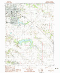 Jacksonville 1983 topographic map thumbnail