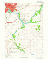 Kankakee 1964 topographic map preview