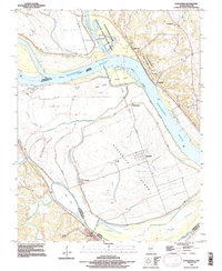 Kaskaskia 1993 topographic map thumbnail