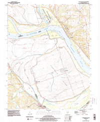 Kaskaskia 1993 topographic map preview