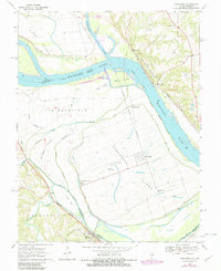 Kaskaskia 1970 topographic map thumbnail