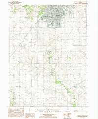 Kewanee South 1983 topographic map thumbnail