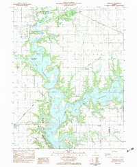 Kirksville 1983 topographic map thumbnail