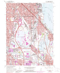 Lake Calumet 1965 topographic map thumbnail