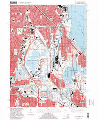 Lake Calumet 1997 topographic map thumbnail