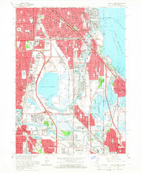Lake Calumet 1965 topographic map thumbnail