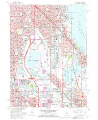 Lake Calumet 1965 topographic map thumbnail