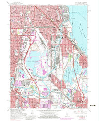 Lake Calumet 1965 topographic map thumbnail