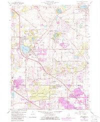Lake Zurich 1960 topographic map thumbnail