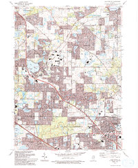 Lake Zurich 1993 topographic map thumbnail