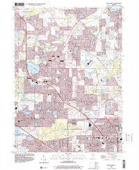 Lake Zurich 1998 topographic map thumbnail
