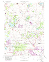 Lake Zurich 1960 topographic map thumbnail