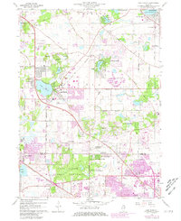 Lake Zurich 1960 topographic map thumbnail