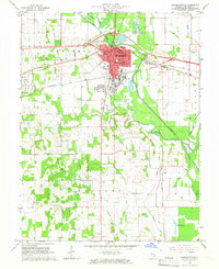 Lawrenceville 1965 topographic map thumbnail