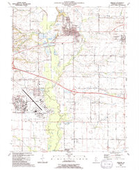 Lebanon 1991 topographic map thumbnail