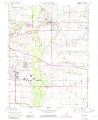 Lebanon 1954 topographic map thumbnail