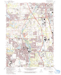 Libertyville 1993 topographic map thumbnail